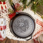 Lodge 10.25 Inch Seasoned Cast Iron Holiday Gnome Skillet
