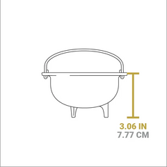 Heat-Treated Cast Iron Mini Kettle