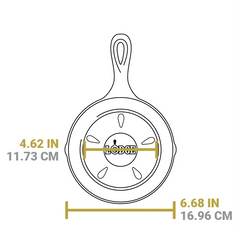 6.5 Inch Seasoned Cast Iron Smoker Skillet