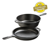 3.2 Quart Seasoned Cast Iron Combo Cooker