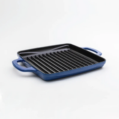USA Enamel 11 Inch Enameled Cast Iron Grill Pan