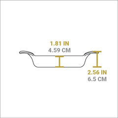 Heat-Treated 36 Ounce Oval Cast Iron Server 