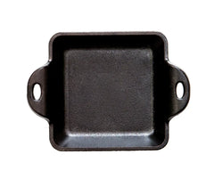 Heat-Treated 10 Ounce Square Cast Iron Mini Server 