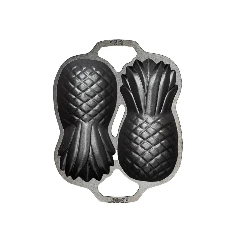 Seasoned Cast Iron Pineapple Pan