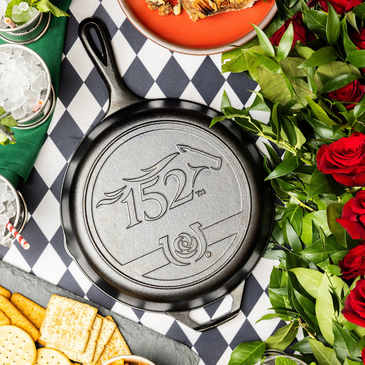10.25 Inch Seasoned Cast Iron Kentucky Derby Skillet