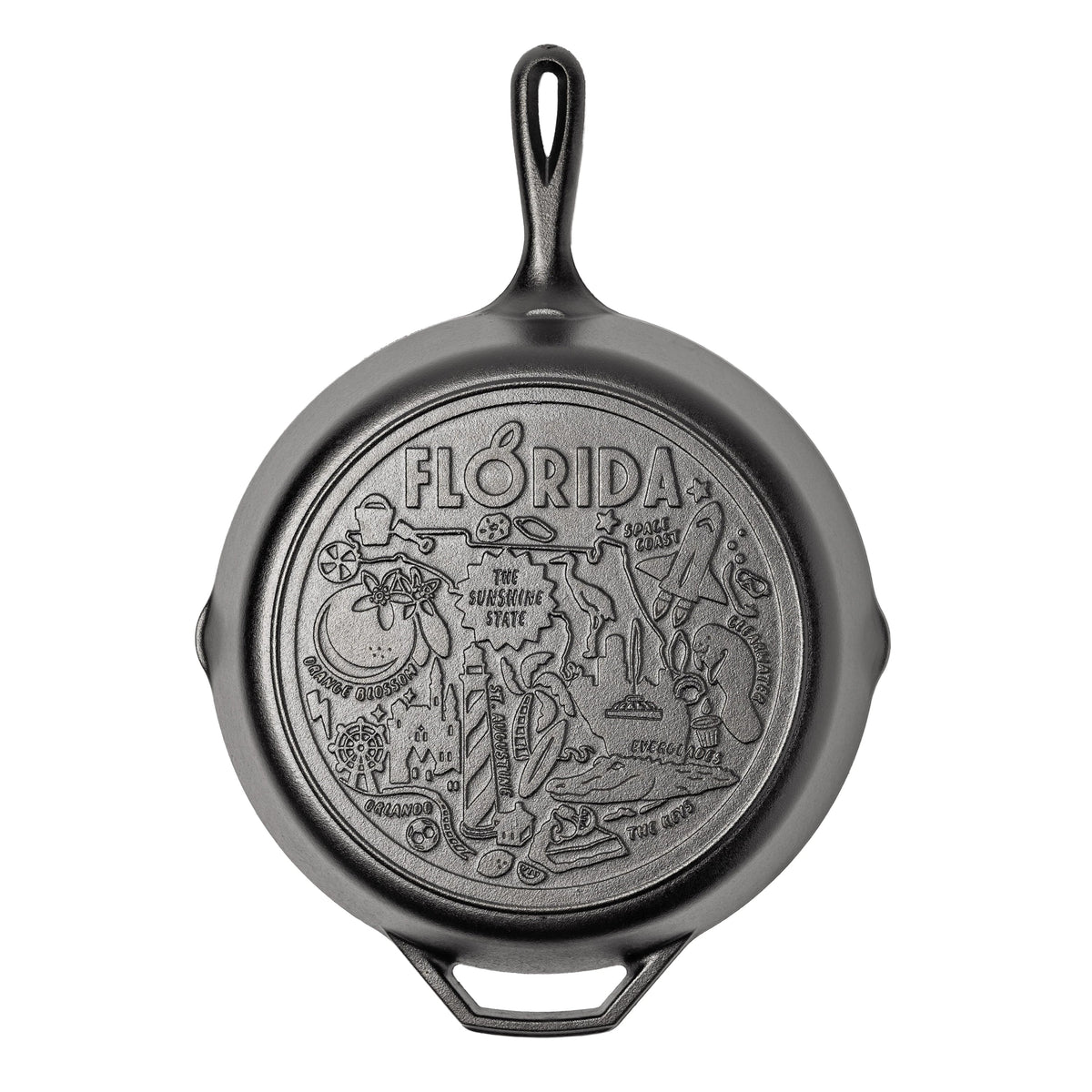 American Road Trip: 12 Inch Seasoned Cast Iron Skillet, Florida