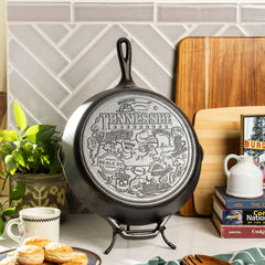 American Road Trip: 12 Inch Seasoned Cast Iron Skillet, Tennessee