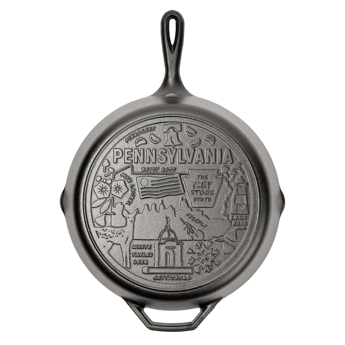 American Road Trip: 12 Inch Seasoned Cast Iron Skillet, Pennsylvania