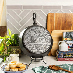 American Road Trip: 12 Inch Seasoned Cast Iron Skillet, Virginia