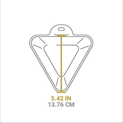 Heat-Treated 10 Ounce Triangular Cast Iron Mini Server 